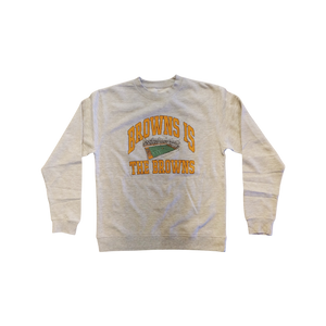 Browns is the Browns Basic Crew - Crewneck Sweater in the "John Dorsey" Grey Heather